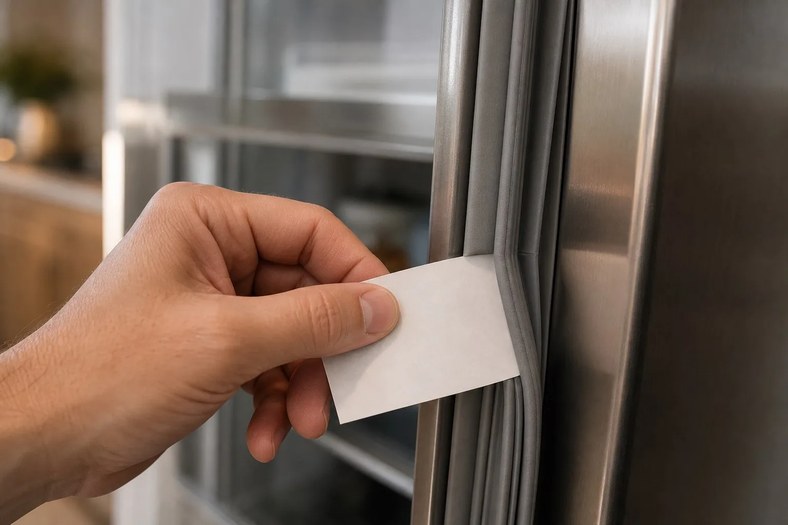 A tall door magnifies a small gasket flaw