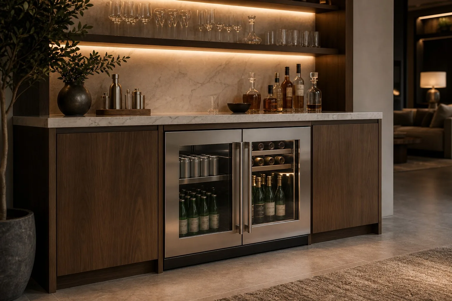What runs in a Bishop Ranch condo kitchen?